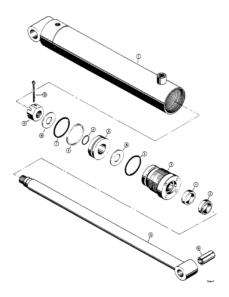 Схема запчастей Case 1529 - (210) - WOOD-TICK CYLINDER (89) - TOOLS