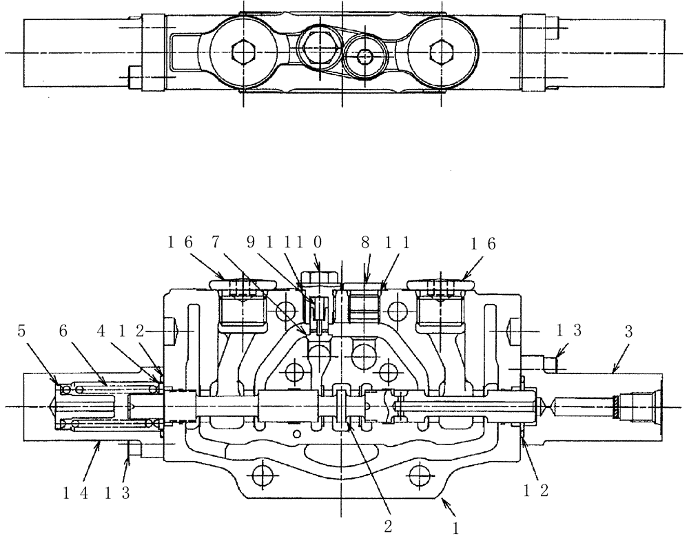 Схема запчастей Case CX31B - (HC004-01) - VALVE ASSY, CONTROL (SUPPLY & STRAIGHT TRAVEL) (00) - GENERAL & PICTORIAL INDEX