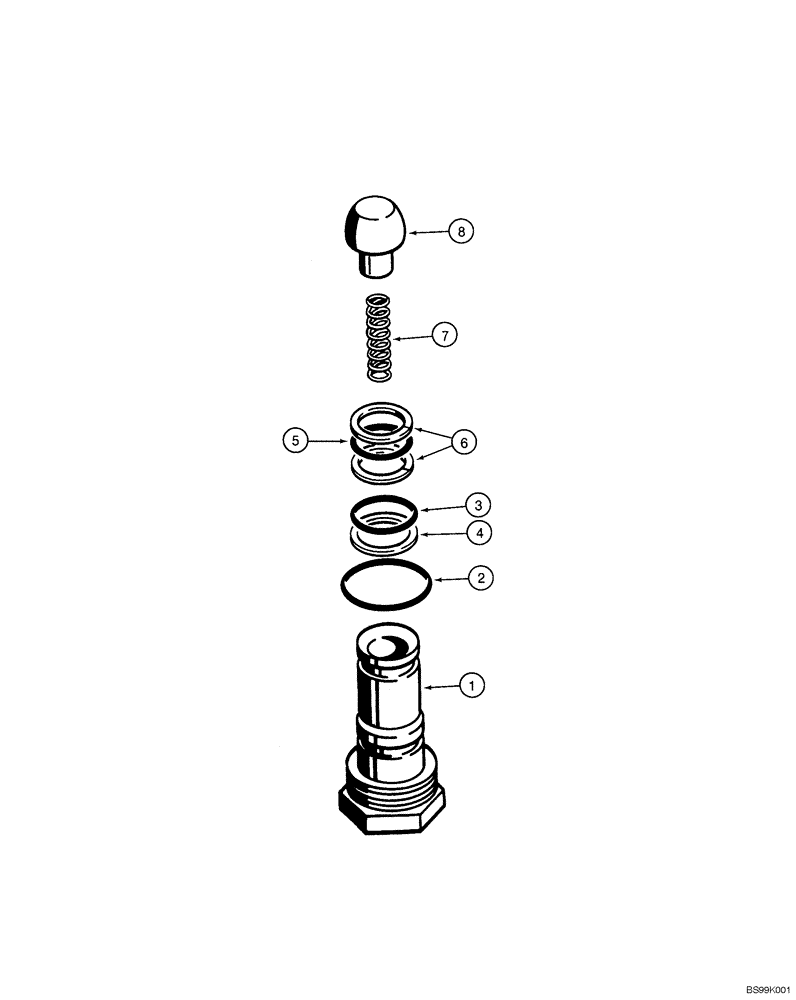 Схема запчастей Case 550H-IND - (08-21) - VALVE ASSY, CHECK, LOAD CHECK VALVE (08) - HYDRAULICS