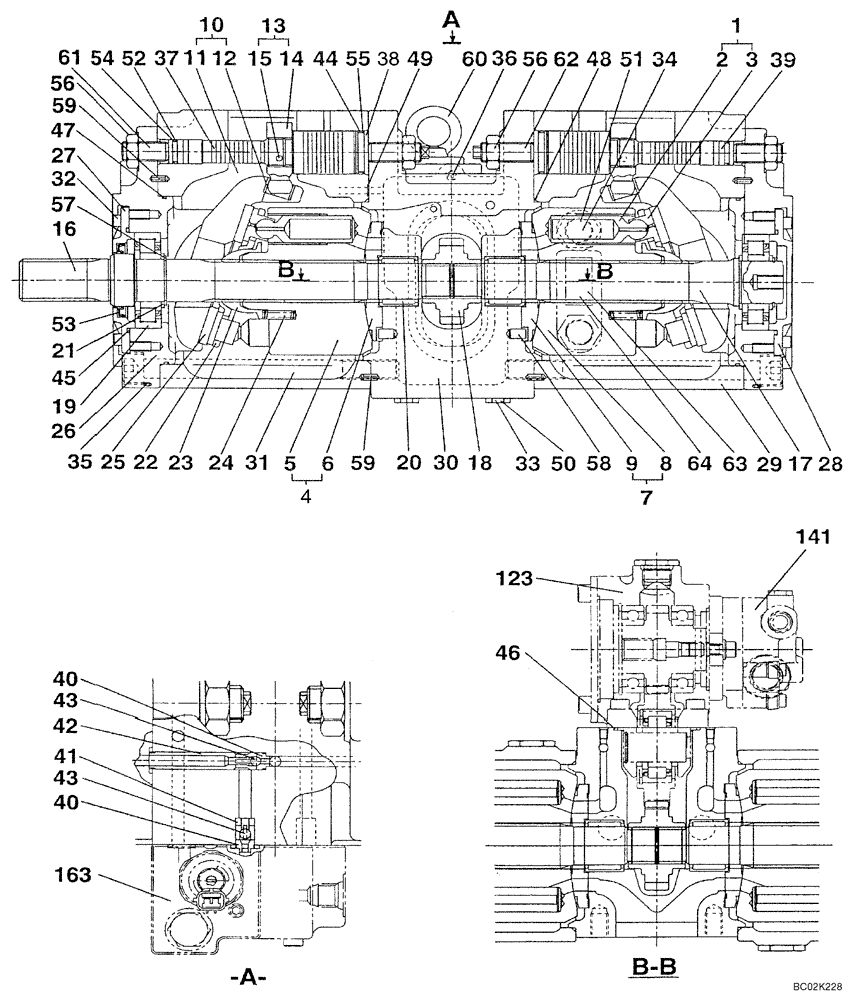 Схема запчастей Case CX460 - (08-65) - PUMP ASSY, HYDRAULIC - PISTON (08) - HYDRAULICS