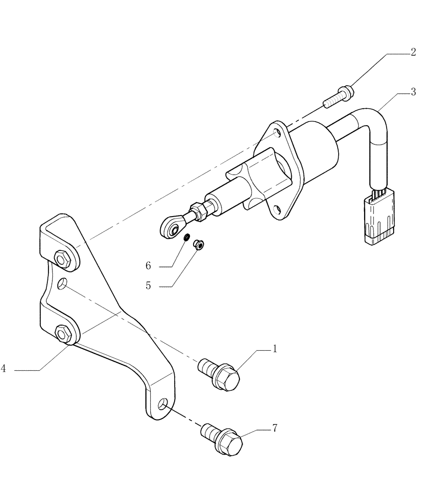 Схема запчастей Case 1850K - (0.146[01]) - ENGINE STOP (01) - ENGINE