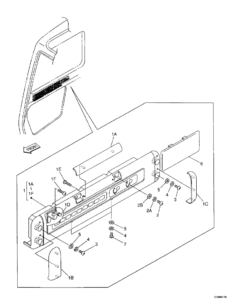 Схема запчастей Case 9007B - (4-12) - SIDE INSTRUMENT PANEL CONSOLE (04) - ELECTRICAL SYSTEMS