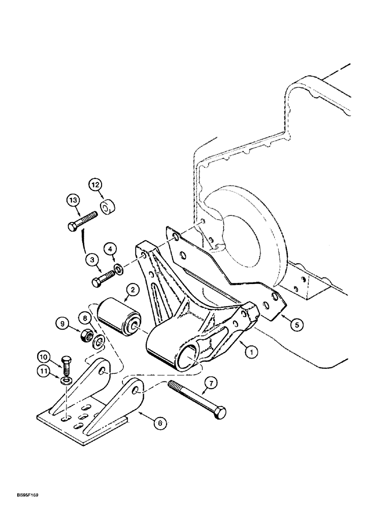 Схема запчастей Case 721B - (2-02) - ENGINE MOUNT AND RELATED PARTS (02) - ENGINE