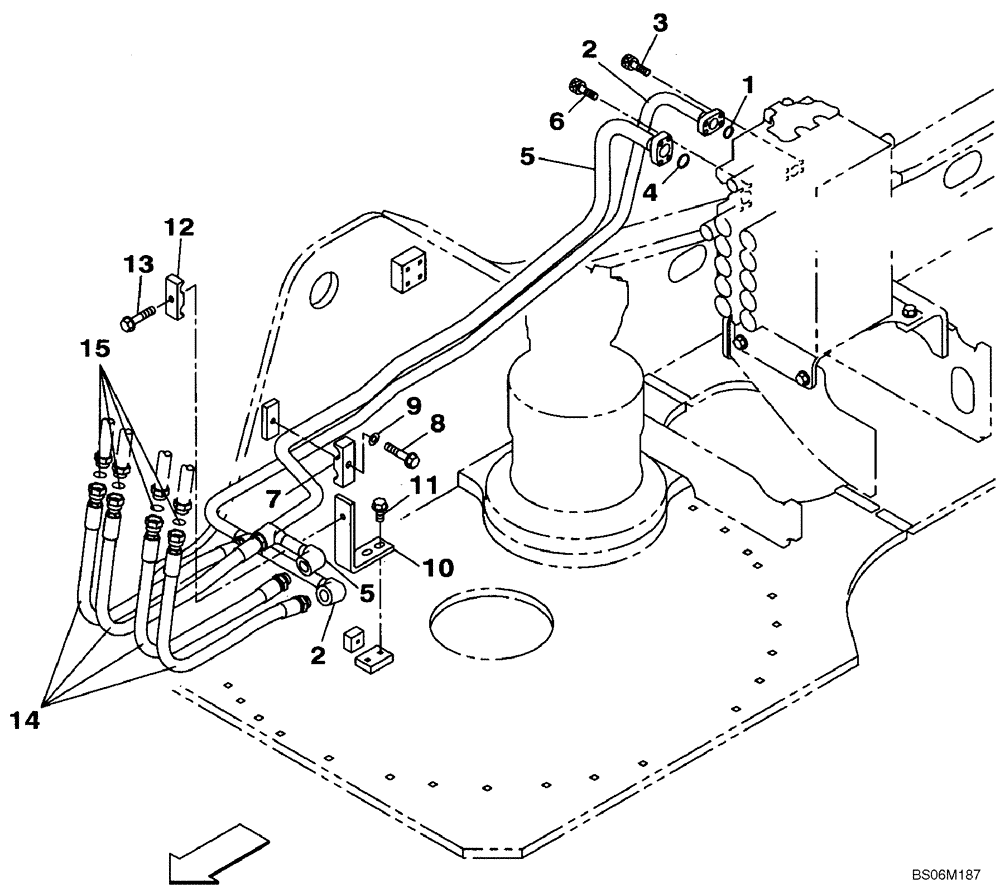 Схема запчастей Case CX290B - (08-10) - HYDRAULICS - BOOM (08) - HYDRAULICS