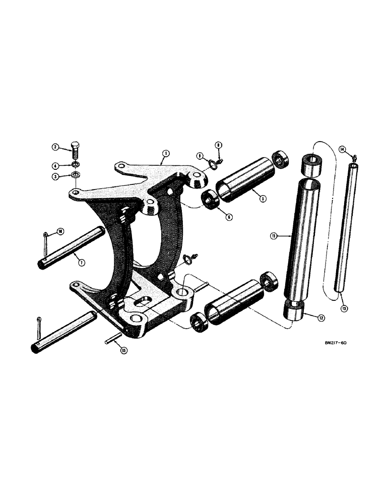 Схема запчастей Case 420B - (154[1]) - WINCH FAIRLEAD (18) - ATTACHMENT ACCESSORIES