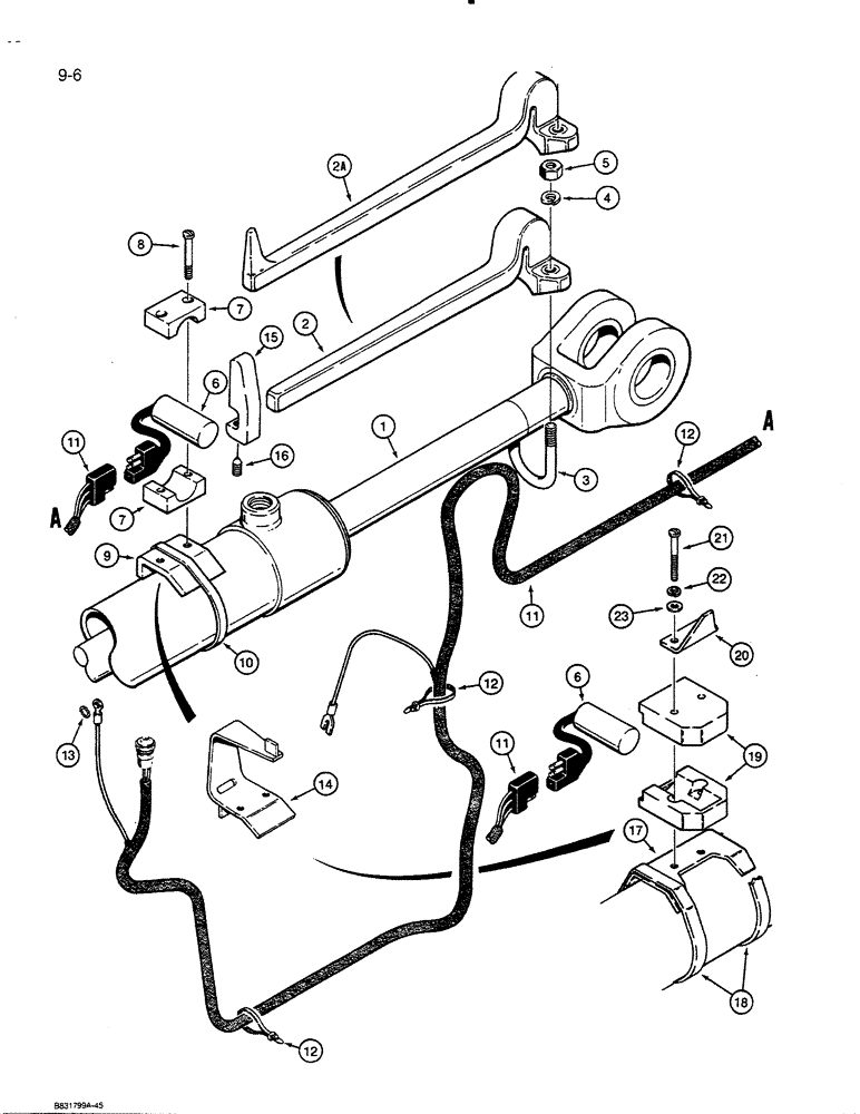 Схема запчастей Case 455C - (9-06) - LOADER RETURN-TO-DIG (09) - CHASSIS/ATTACHMENTS