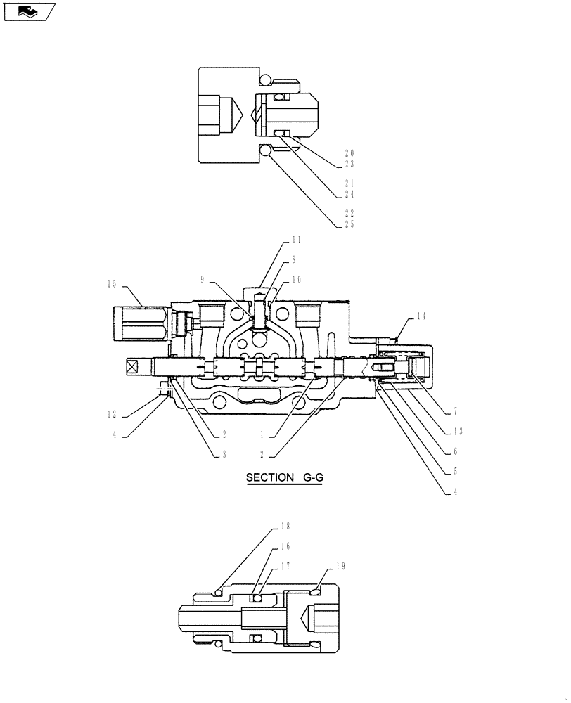 Схема запчастей Case CX27B ASN - (35.359.07) - VALVE INSTALL (35) - HYDRAULIC SYSTEMS