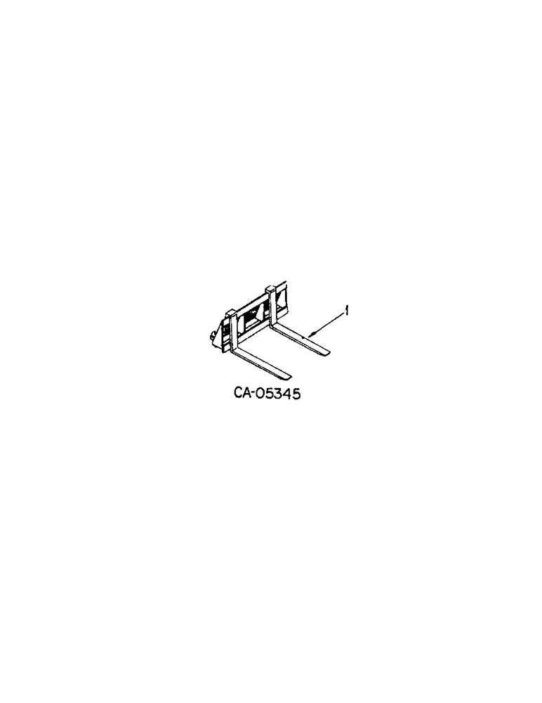 Схема запчастей Case 4155 - (17-05[1]) - PALLET FORK ATTACHMENT (05) - SUPERSTRUCTURE