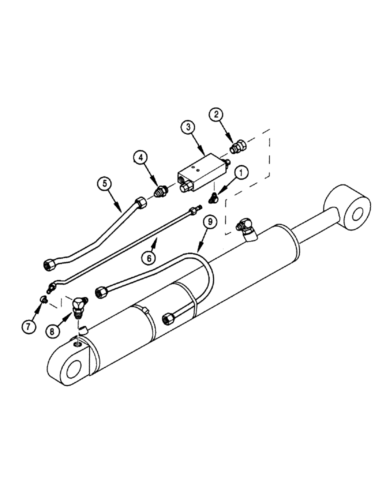 Схема запчастей Case 580SK - (8-118) - BOOM CYLINDER LOAD HOLDING VALVE, S/N JJH0045534 AND UP (08) - HYDRAULICS