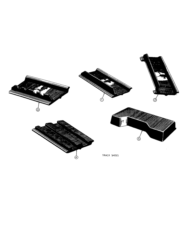 Схема запчастей Case M3B - (102) - TRACK SHOES 