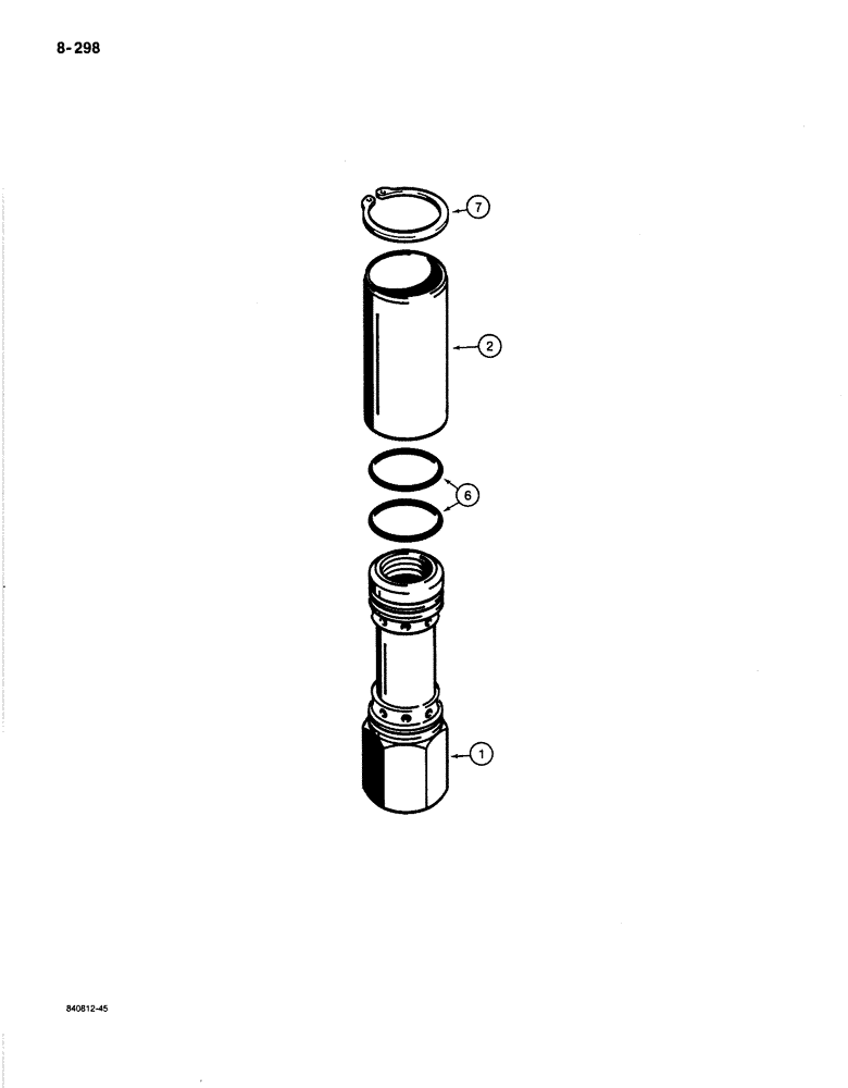 Схема запчастей Case 1187B - (8-298) - FLOW CONTROL VALVE, USED WITH ROTARY CUTTER (08) - HYDRAULICS