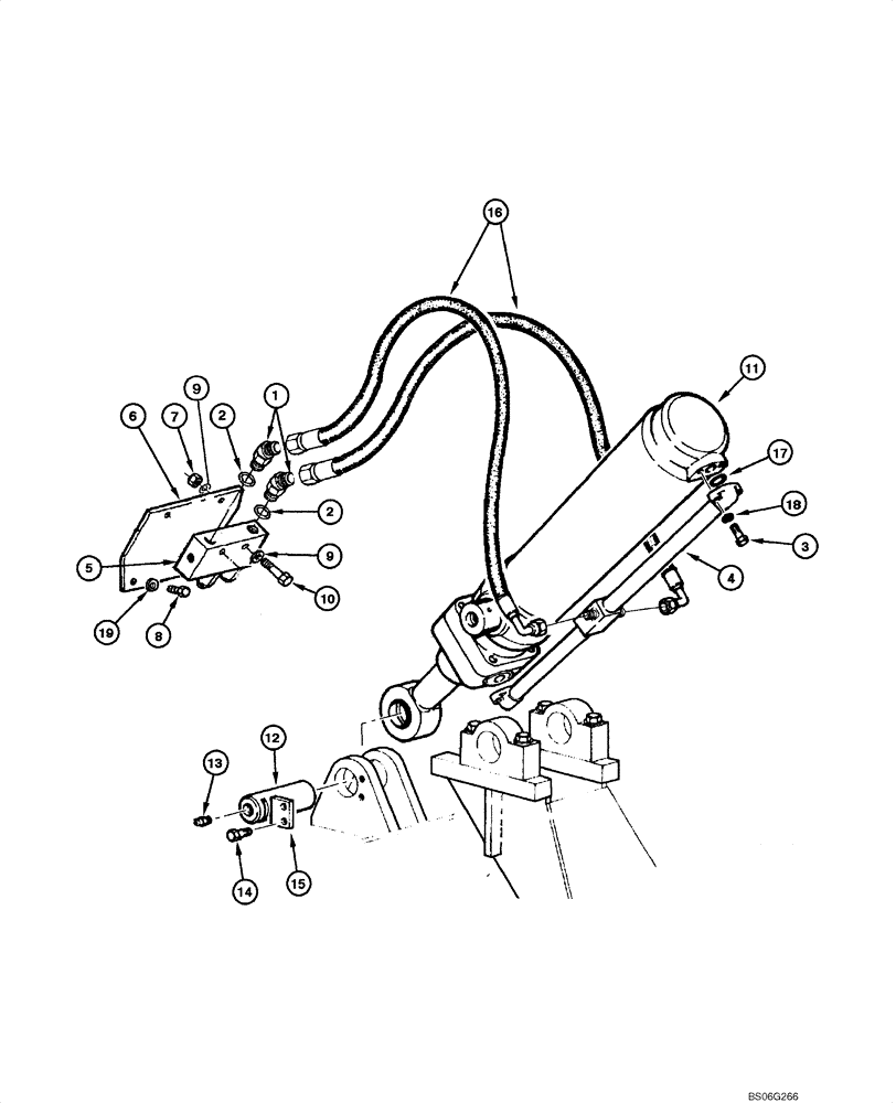 Схема запчастей Case 865 - (08.29[00]) - RIPPER HYDRAULIC CIRCUIT (08) - HYDRAULICS