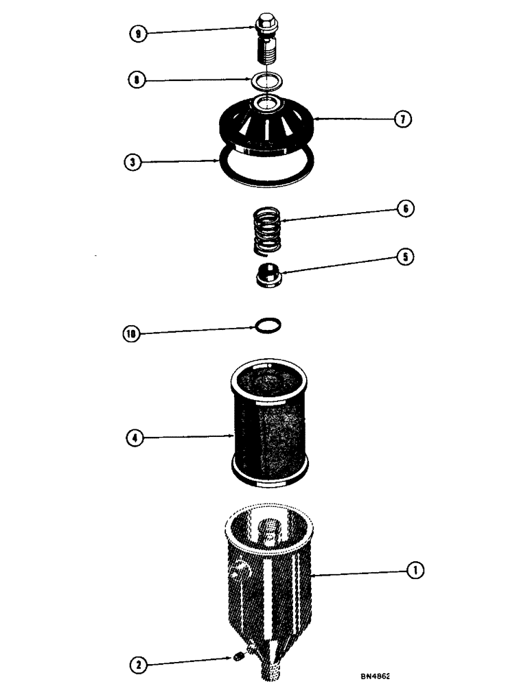 Схема запчастей Case 1000 - (138) - HYDRAULIC OIL FILTER (05) - UPPERSTRUCTURE CHASSIS