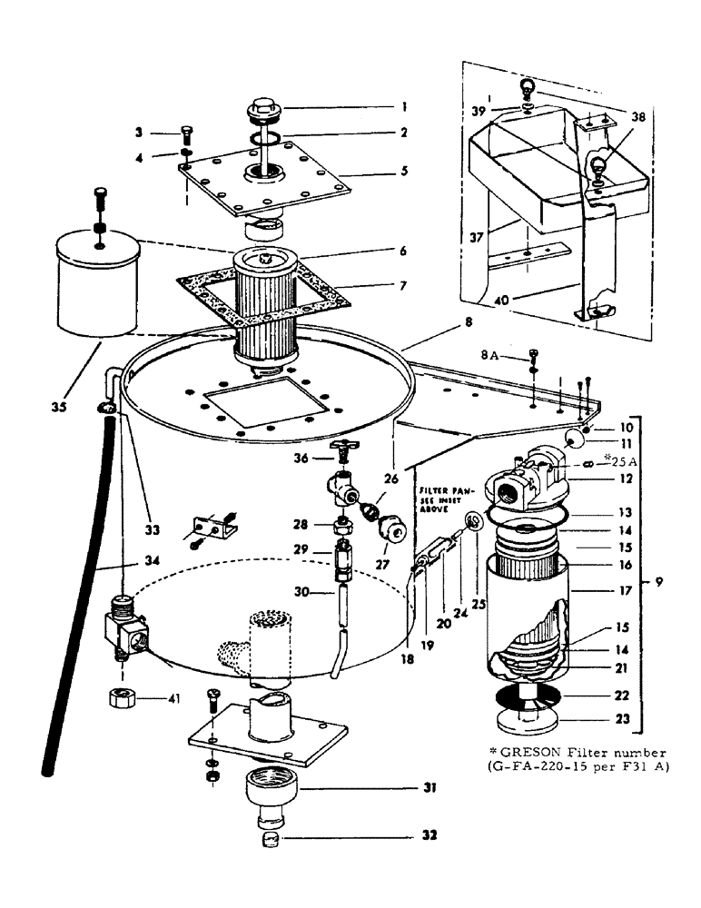 Схема запчастей Case 30YM - (033) - HYDRAULIC OIL RESERVOIR AND FILTERS (07) - HYDRAULIC SYSTEM