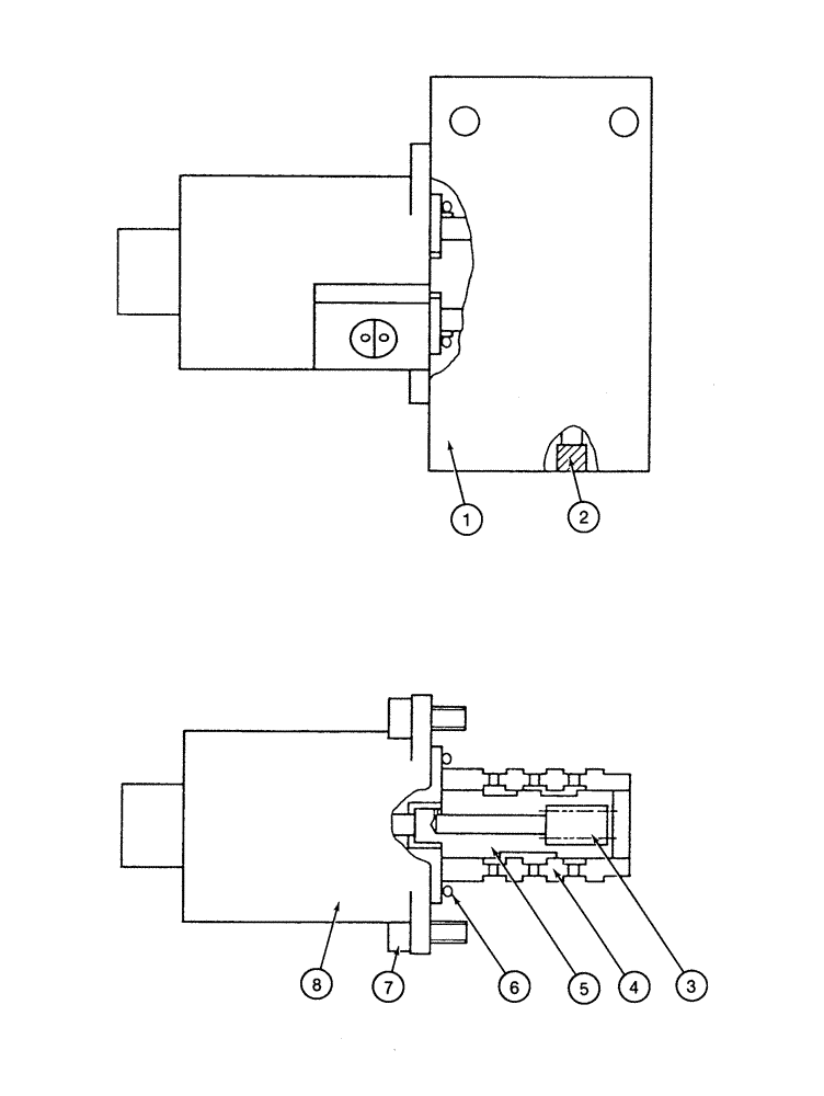 Схема запчастей Case 9020 - (8-056) - 150501A1 SOLENOID VALVE (08) - HYDRAULICS