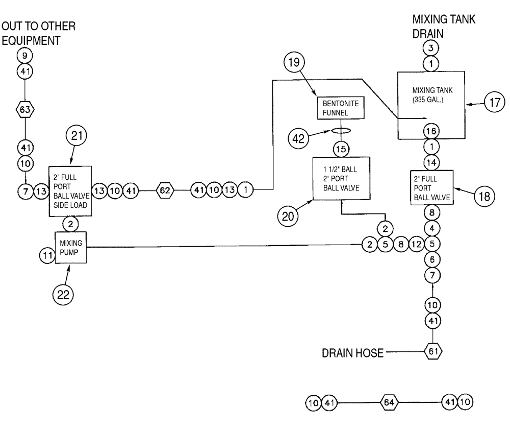 Схема запчастей Case BPM335 - (09-30) - BPM335 PUMP, MIXING AND INJECTOR SYSTEM 