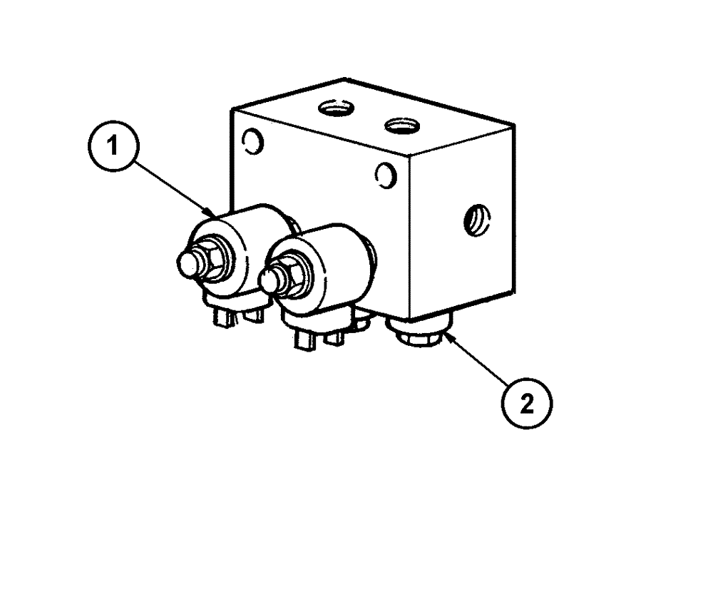 Схема запчастей Case 865 DHP - (8-036) - BLADE HYDRAULIC CIRCUIT - FLOAT SOLENOID VALVE (08) - HYDRAULICS