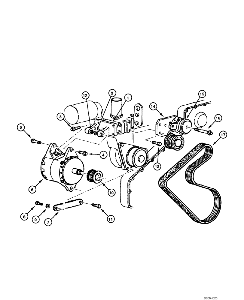 Схема запчастей Case 865 - (04.02B[00]) - ALTERNADOR 75A - ASSEMBLY (04) - ELECTRICAL SYSTEMS