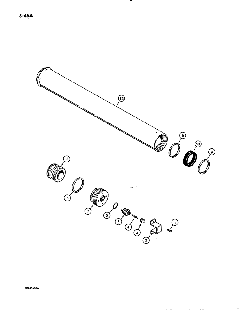 Схема запчастей Case W30 - (8-49A) - ACCUMULATOR - L118361, P.I.N. 802P6007P AND AFTER (08) - HYDRAULICS