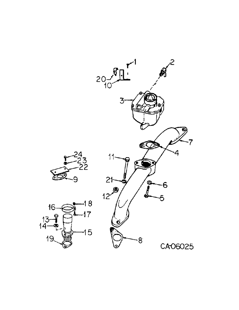 Схема запчастей Case 4130 - (12-10) - POWER, FUEL AND EXHAUST SYSTEM - ENGINE, FOR 4130 LOADERS WITH (04) - Drive Train