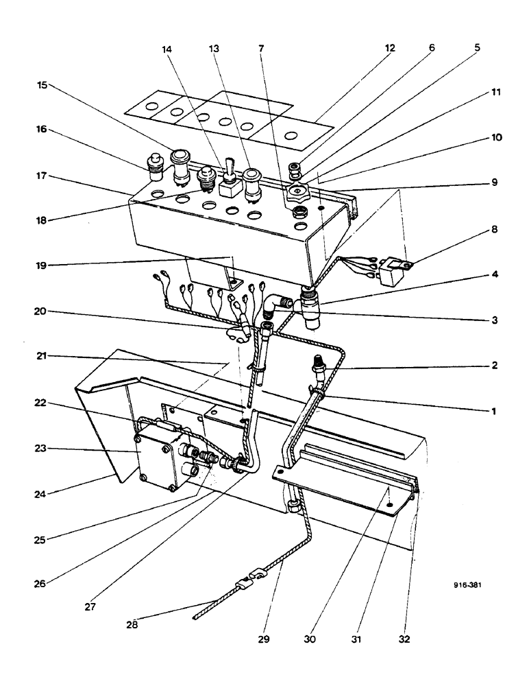 Схема запчастей Case 580F - (06) - AXIAL BACKHOE - SAFETY DEVICE - STARTING FROM NO. 3.826.344 