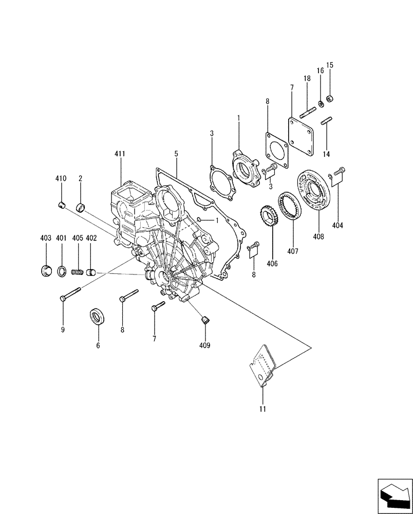 Схема запчастей Case CX17B - (08-007) - GEAR OR CHAIN CHAIN (10) - ENGINE