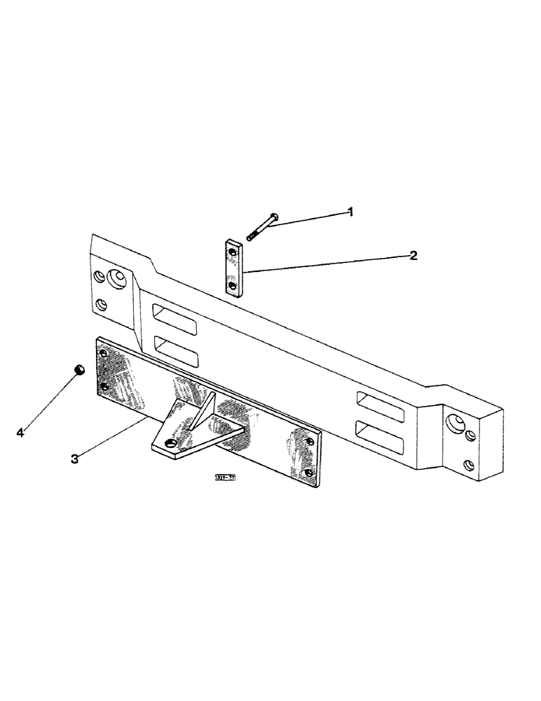 Схема запчастей Case 1529 - (246) - DRAWBAR (37) - HITCHES, DRAWBARS & IMPLEMENT COUPLINGS