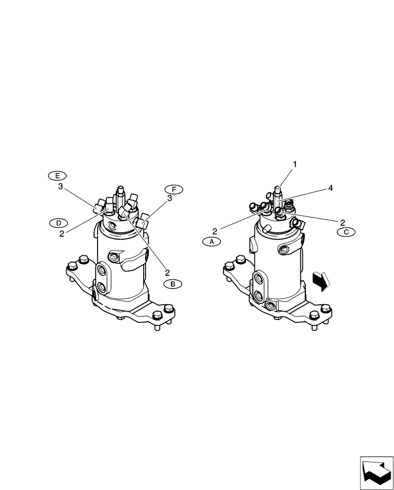 Схема запчастей Case CX31B - (01-037[00]) - HYD LINES, SWIVEL (35) - HYDRAULIC SYSTEMS