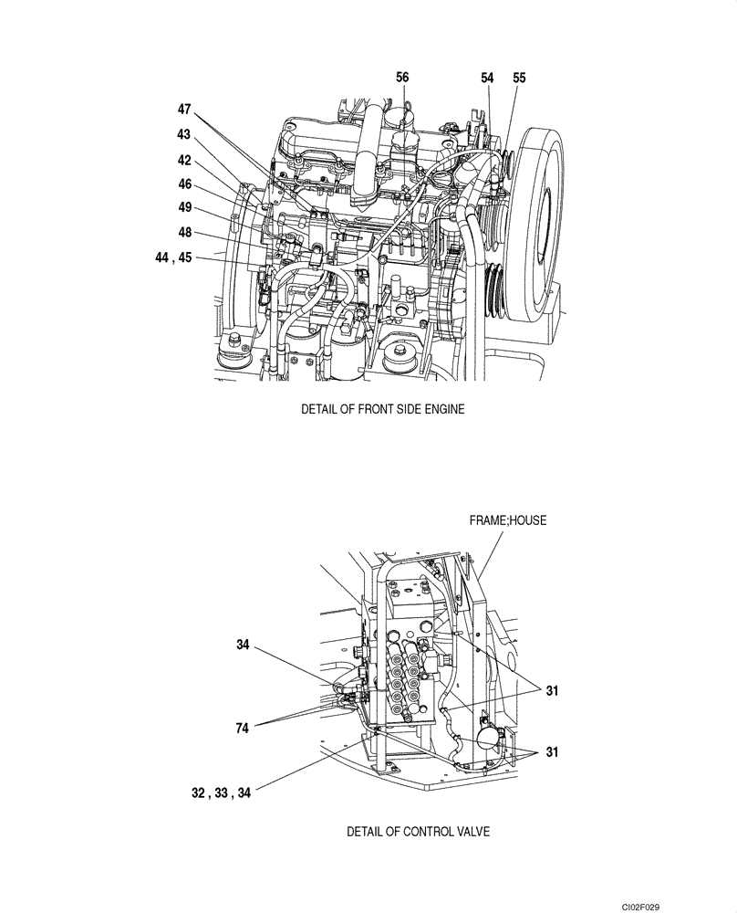 Схема запчастей Case CX135SR - (04-03) - HARNESS, MAIN - CHASSIS, UPPERSTRUCTURE (04) - ELECTRICAL SYSTEMS