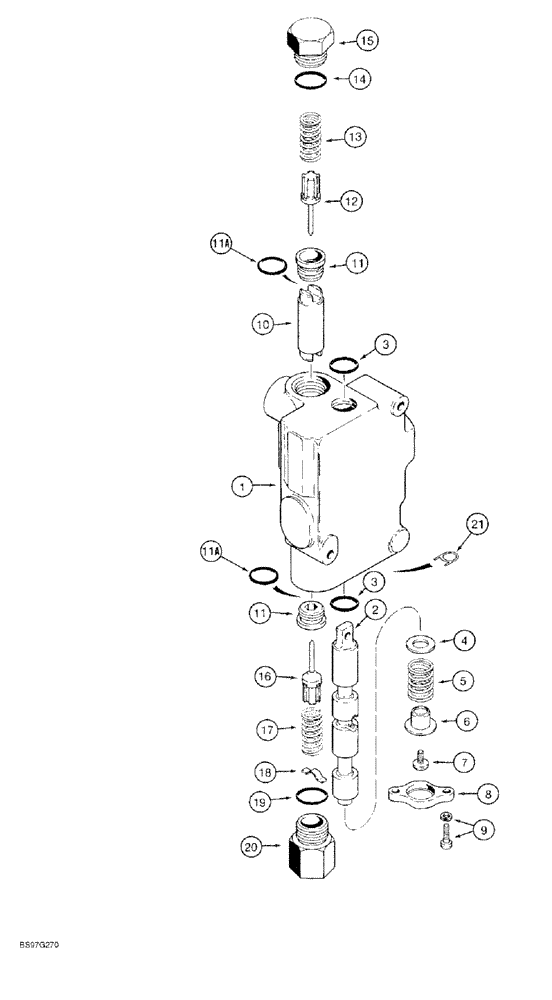 Схема запчастей Case 60 - (08-006) - CONTROL VALVE ASSEMBLY 