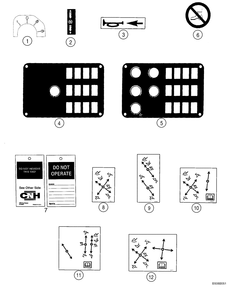 Схема запчастей Case 821C - (09-53) - DECALS (09) - CHASSIS