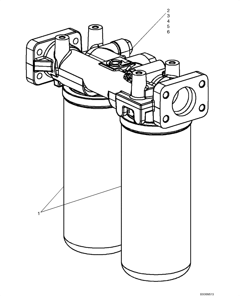 Схема запчастей Case 921E - (08-04) - HYDRAULICS - FILTER, OIL (08) - HYDRAULICS