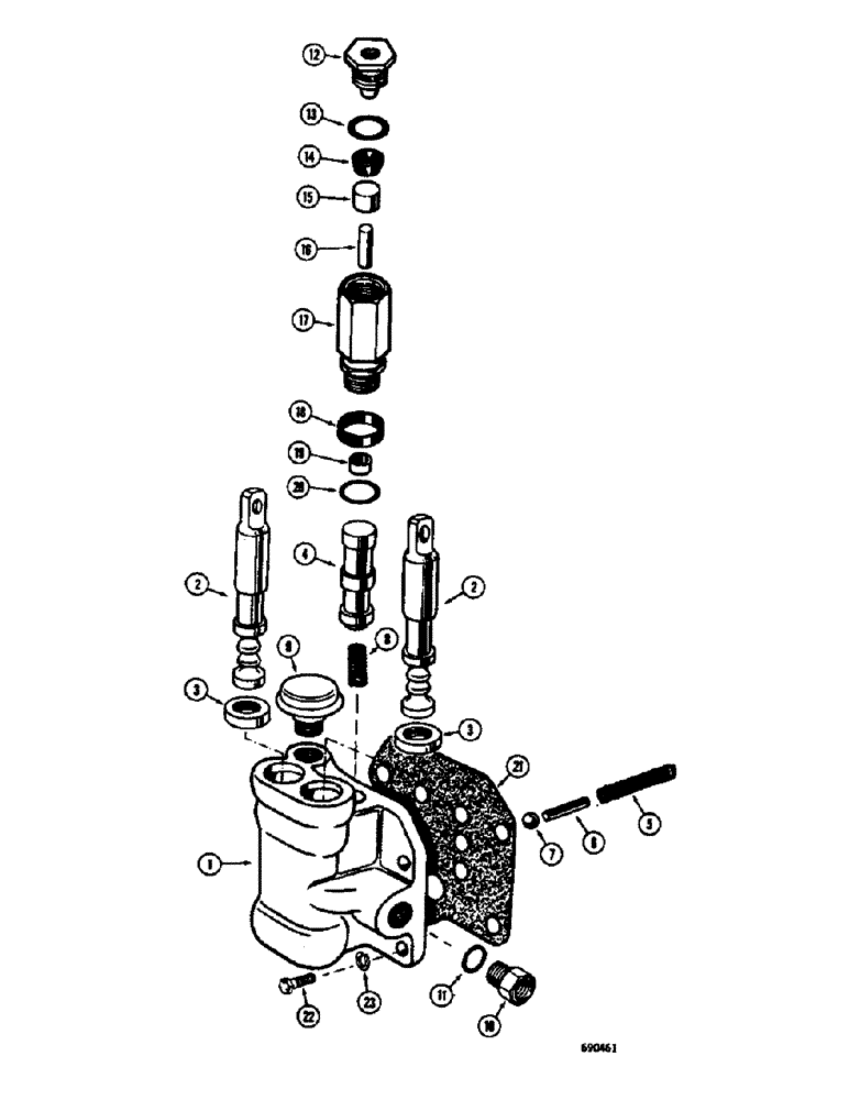 Схема запчастей Case W10E - (174) - TRANSMISSION, L30322 TRANSMISSION CONTROL VALVE (06) - POWER TRAIN