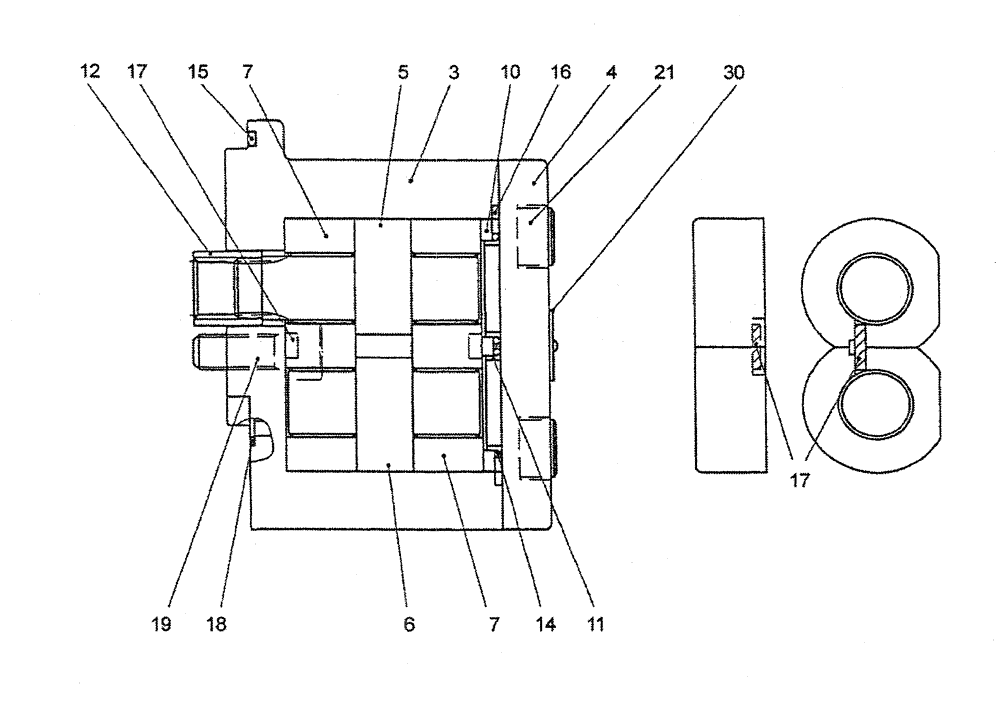 Схема запчастей Case CX27B PV13 - (07-029) - PUMP ASSY, GEAR ELECTRICAL AND HYDRAULIC COMPONENTS