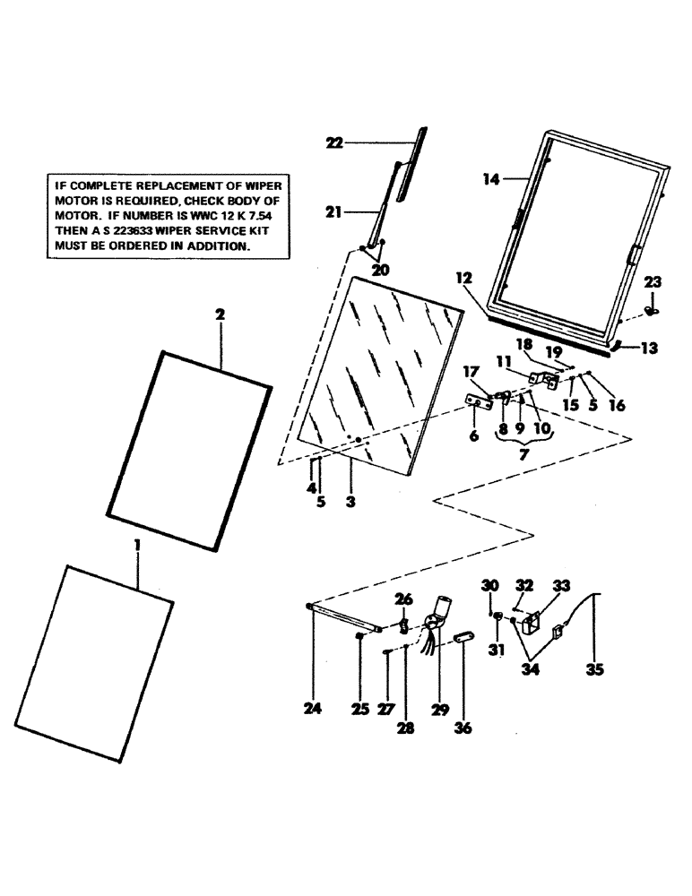 Схема запчастей Case 35YC - (032) - STANDARD CAB UPPER FRONT WINDOW AND ATTACHING PARTS (05) - UPPERSTRUCTURE CHASSIS