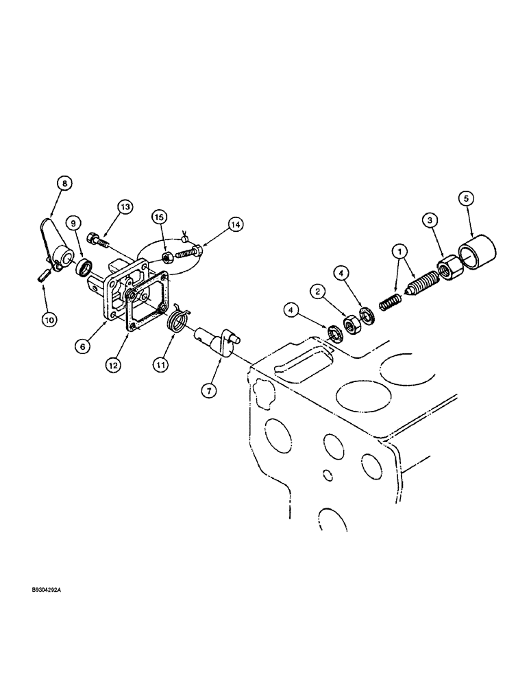 Схема запчастей Case 560 - (3-11A) - IDLING DEVICE, KUBOTA V2203IDI ENGINE, P.I.N. JAF0295741 AND AFTER (03) - FUEL SYSTEM