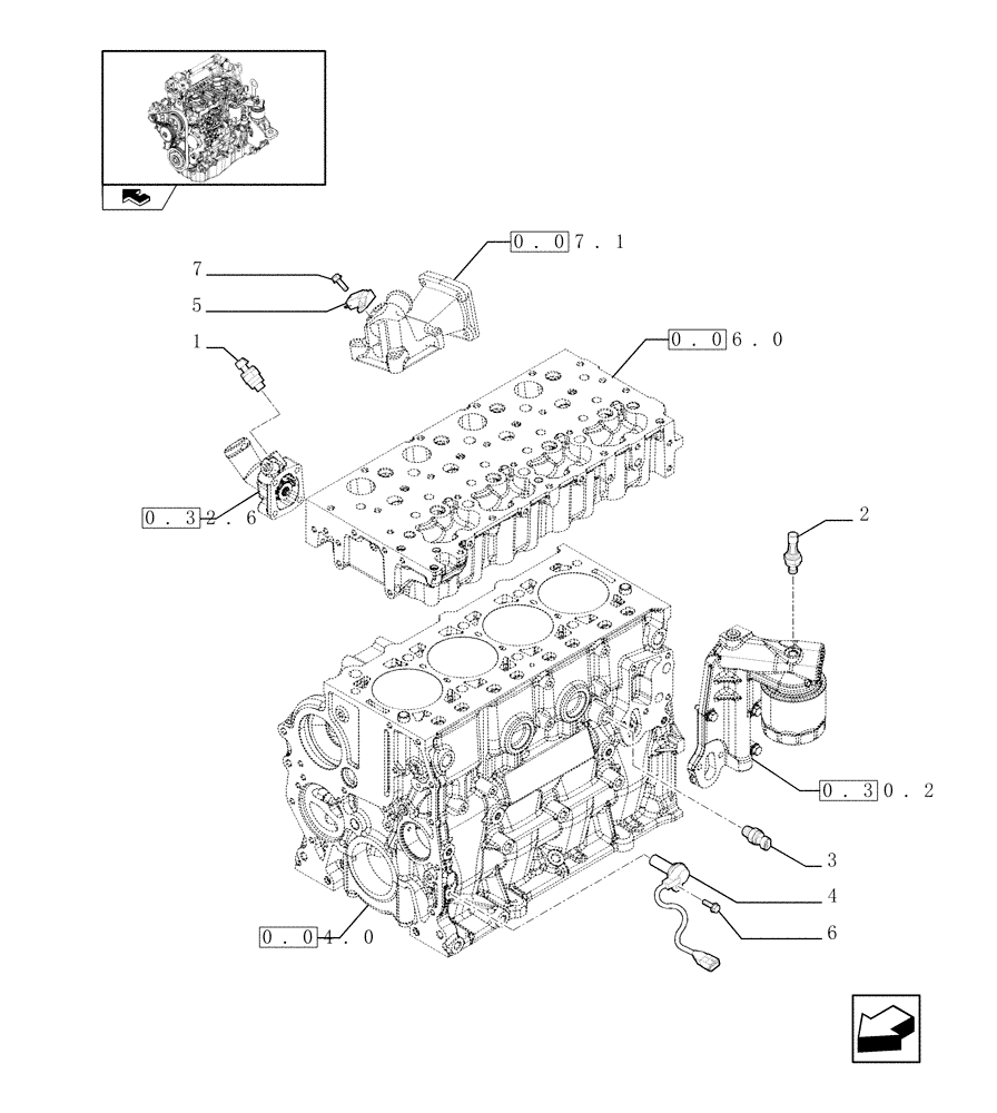 Схема запчастей Case F5CE5454B A002 - (0.70.0) - DIAGNOSTIC SENSOR (504245285) 