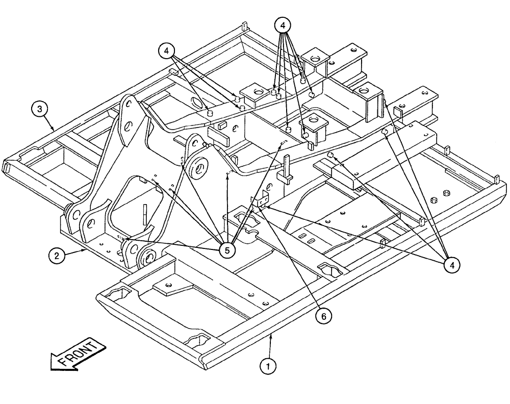 Схема запчастей Case 9020 - (9-04) - TURNTABLE (09) - CHASSIS