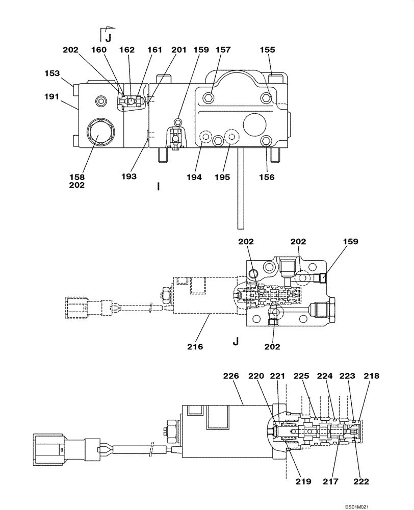 Схема запчастей Case CX800 - (08-61) - PUMP ASSY, HYDRAULIC - REGULATOR (08) - HYDRAULICS