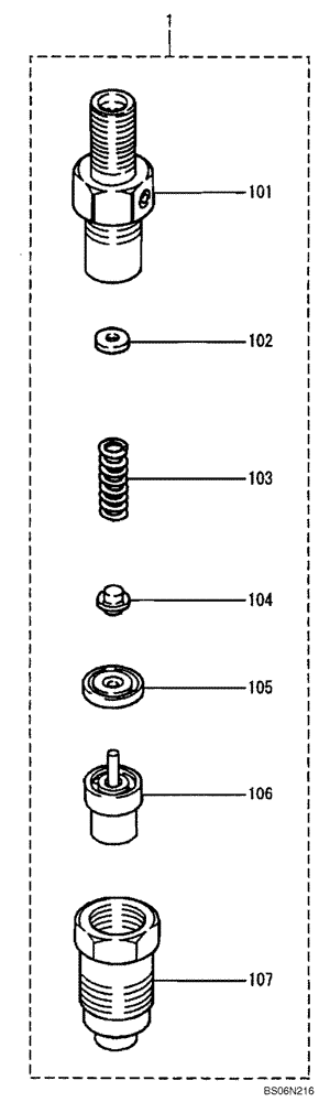 Схема запчастей Case CX17B - (09-018[00]) - FUEL INJECTION NOZZLE (10) - ENGINE