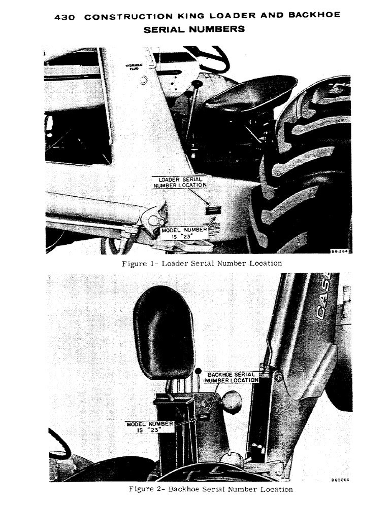 Схема запчастей Case 23 - (001A) - SERIAL NUMBERS 