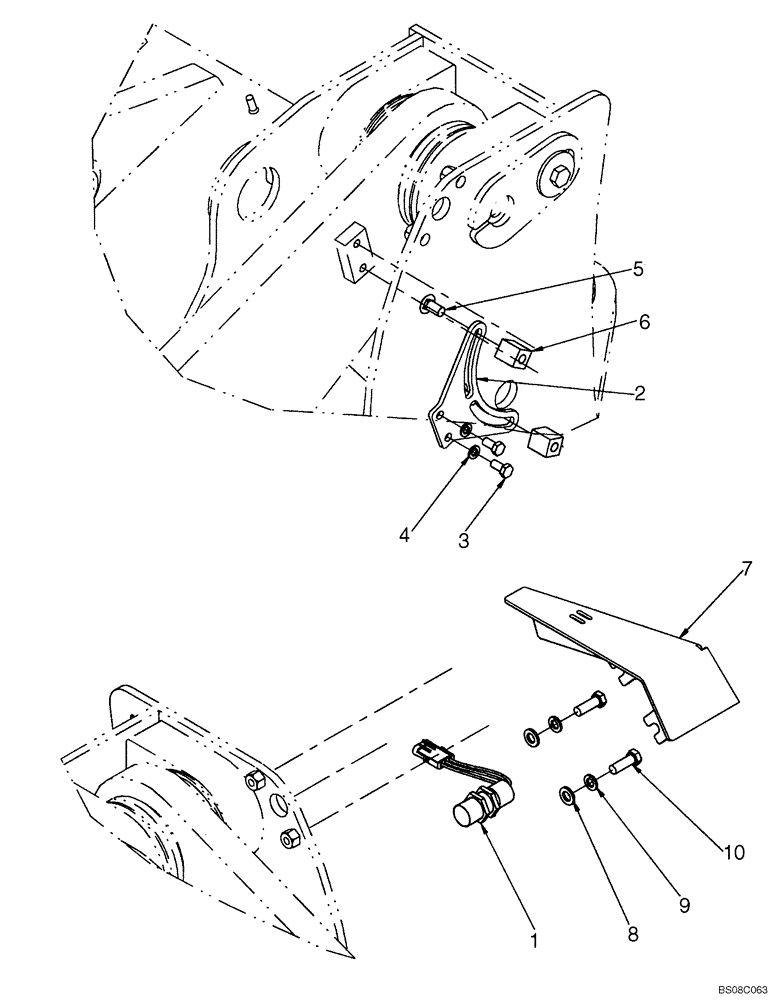 Схема запчастей Case 721E - (09-04) - CONTROL - BUCKET HEIGHT AND RETURN-TO-TRANSPORT (XR LOADER) (09) - CHASSIS