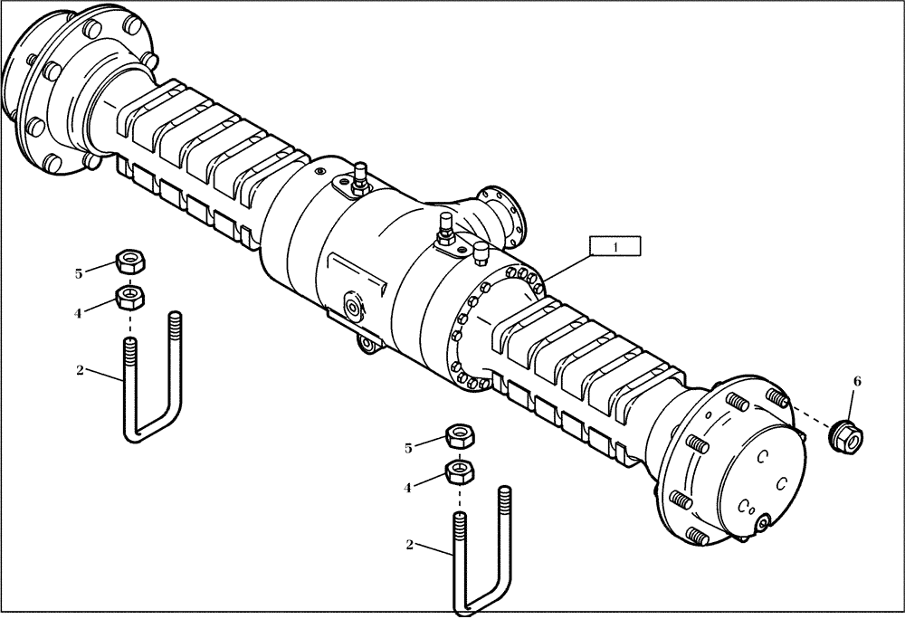 Схема запчастей Case 221D - (02.110[001]) - FRONT AXLE FAST GEAR (OPTION) (S/N 581101-UP) (25) - FRONT AXLE SYSTEM