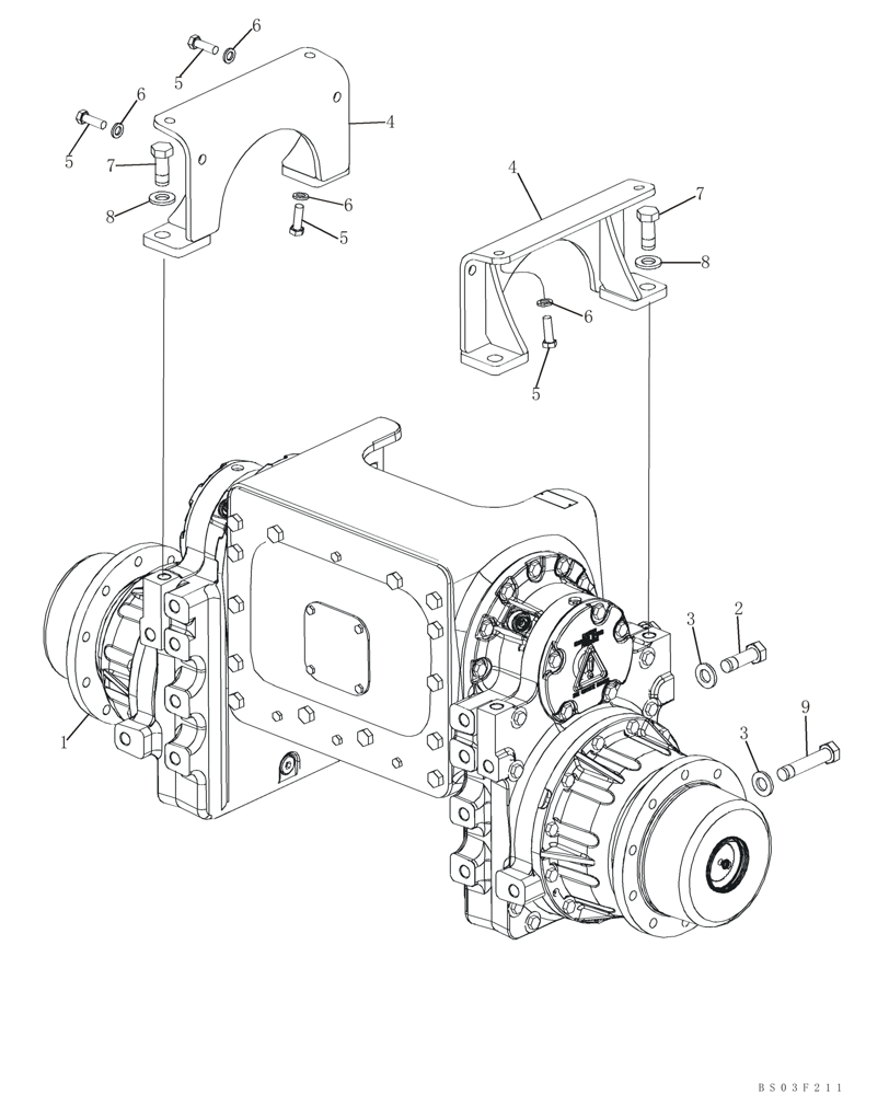 Схема запчастей Case 850K - (06-04) - MOUNTING - FINAL DRIVE (06) - POWER TRAIN