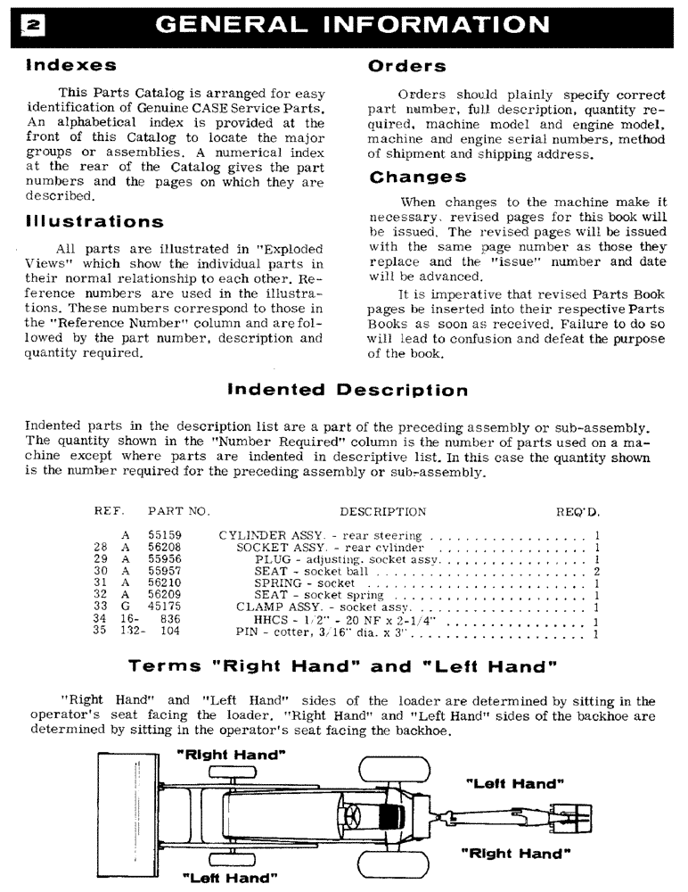 Схема запчастей Case 680CK - (002) - GENERAL INFORMATION (05) - SERVICE & MAINTENANCE