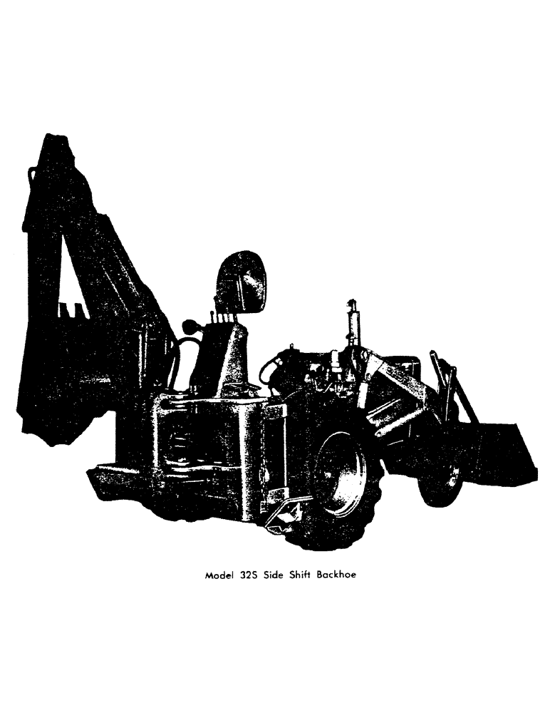 Схема запчастей Case 32 - (001A) - MODEL 32S SIDE SHIFT BACKHOE 