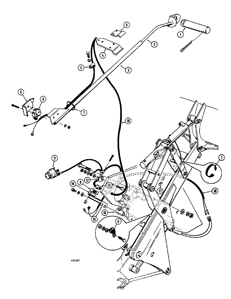 Схема запчастей Case W10E - (228) - LOADER RETURN TO DIG PARTS (09) - CHASSIS