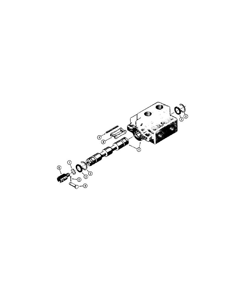 Схема запчастей Case 33 - (206) - D45399 DIVERSION VALVE 