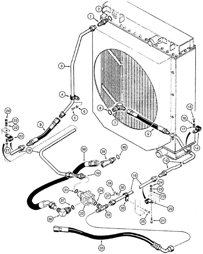 Схема запчастей Case 1150H - (06-20) - HYDRAULICS - CRAWLER CIRCUIT (06) - POWER TRAIN