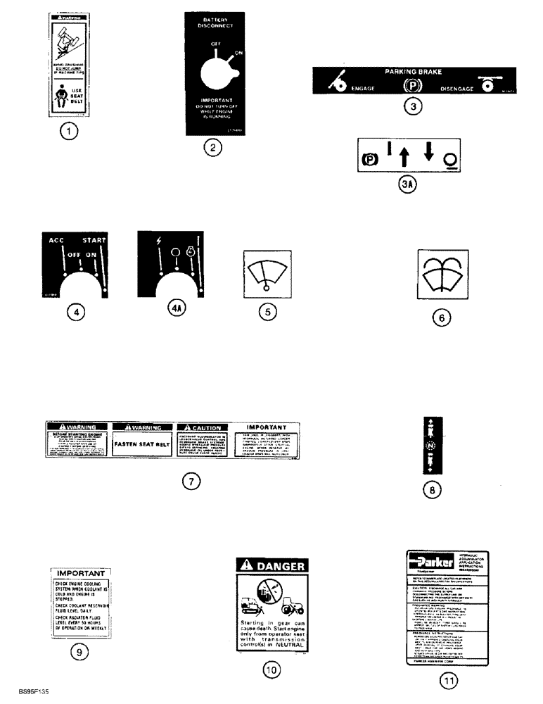 Схема запчастей Case 621B - (9-100) - DECALS (09) - CHASSIS/ATTACHMENTS